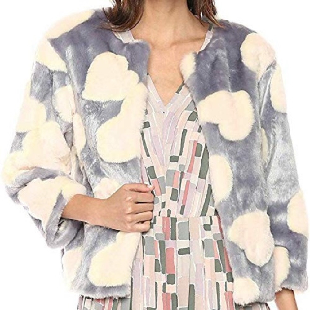 faux fur  Dear Drew Jacket by Drew Barrymore